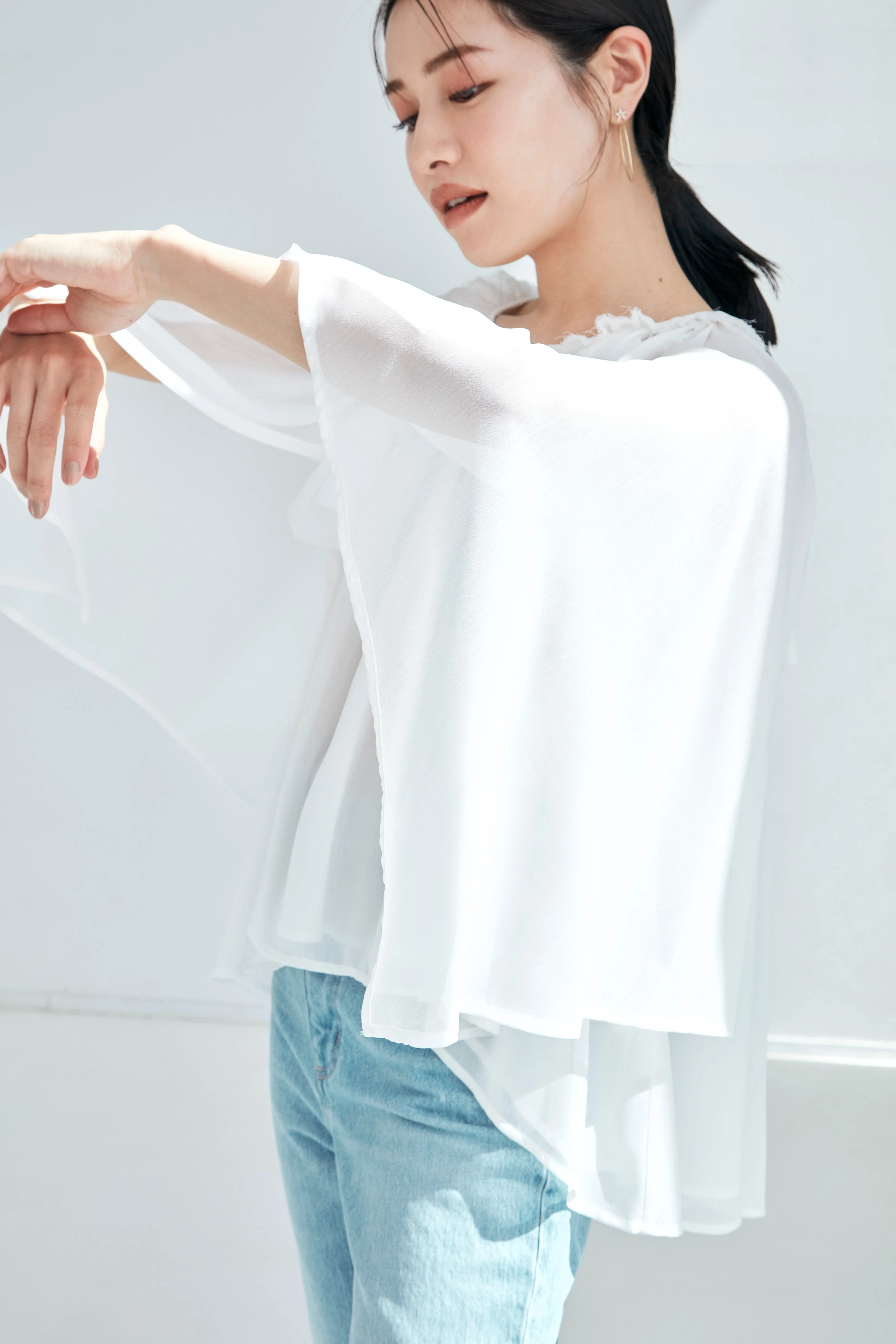 Ruffle chiffon Blouse