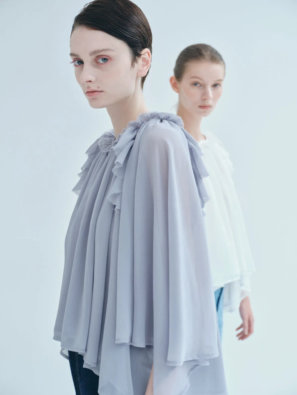 Ruffle chiffon Blouse