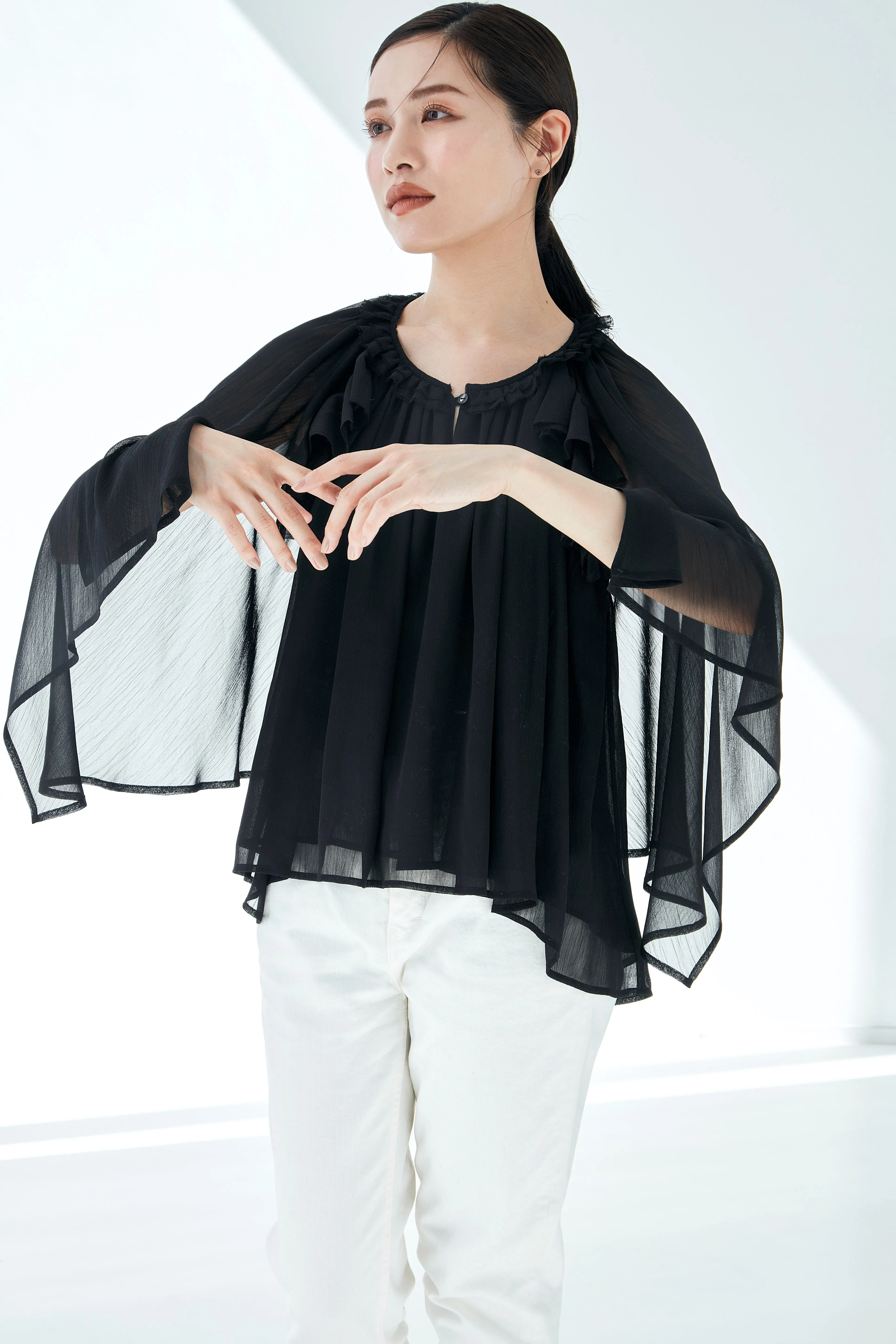 Ruffle chiffon Blouse