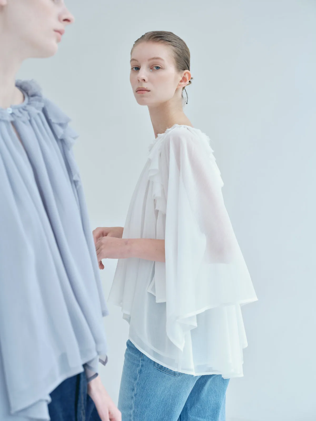 Ruffle chiffon Blouse