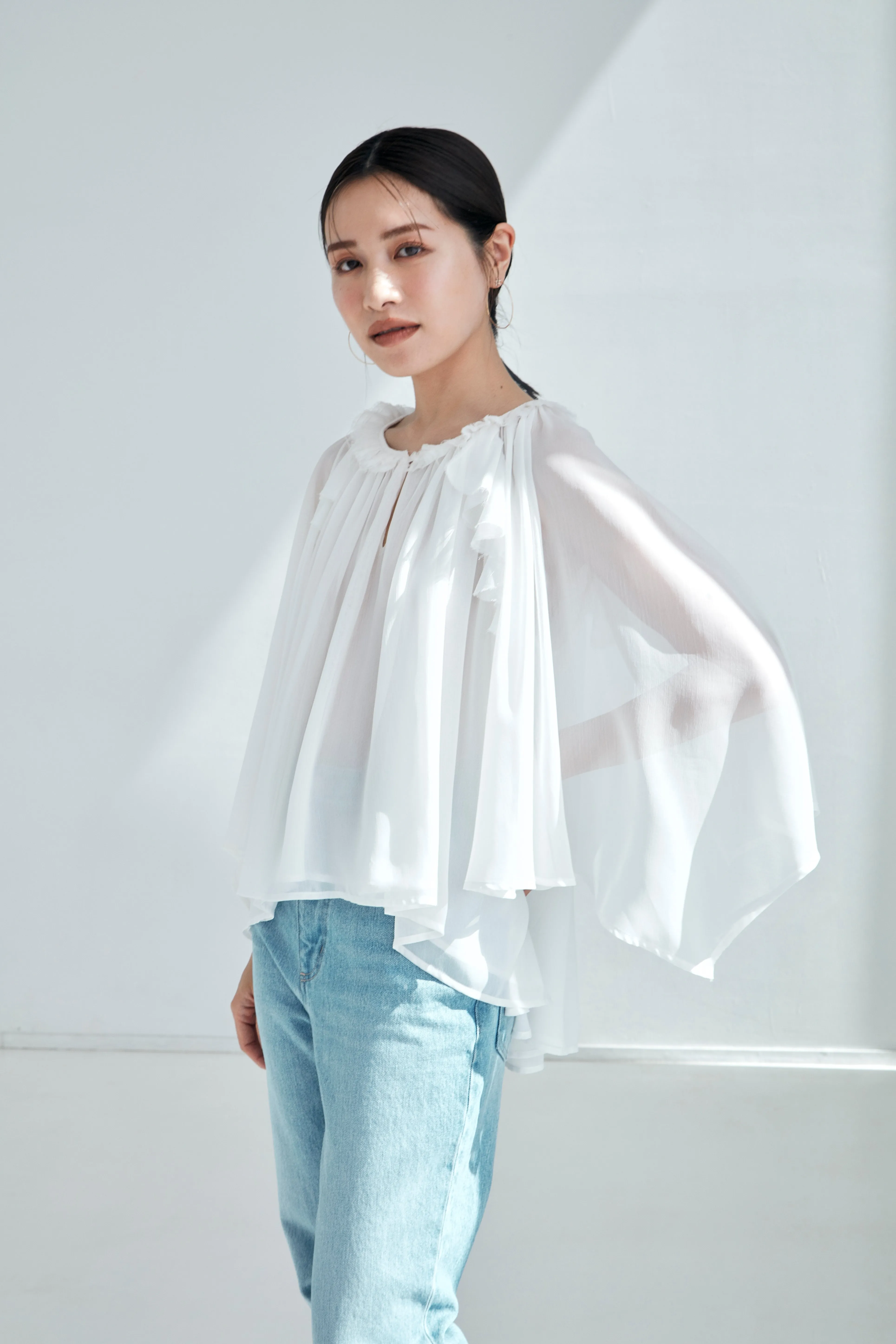 Ruffle chiffon Blouse