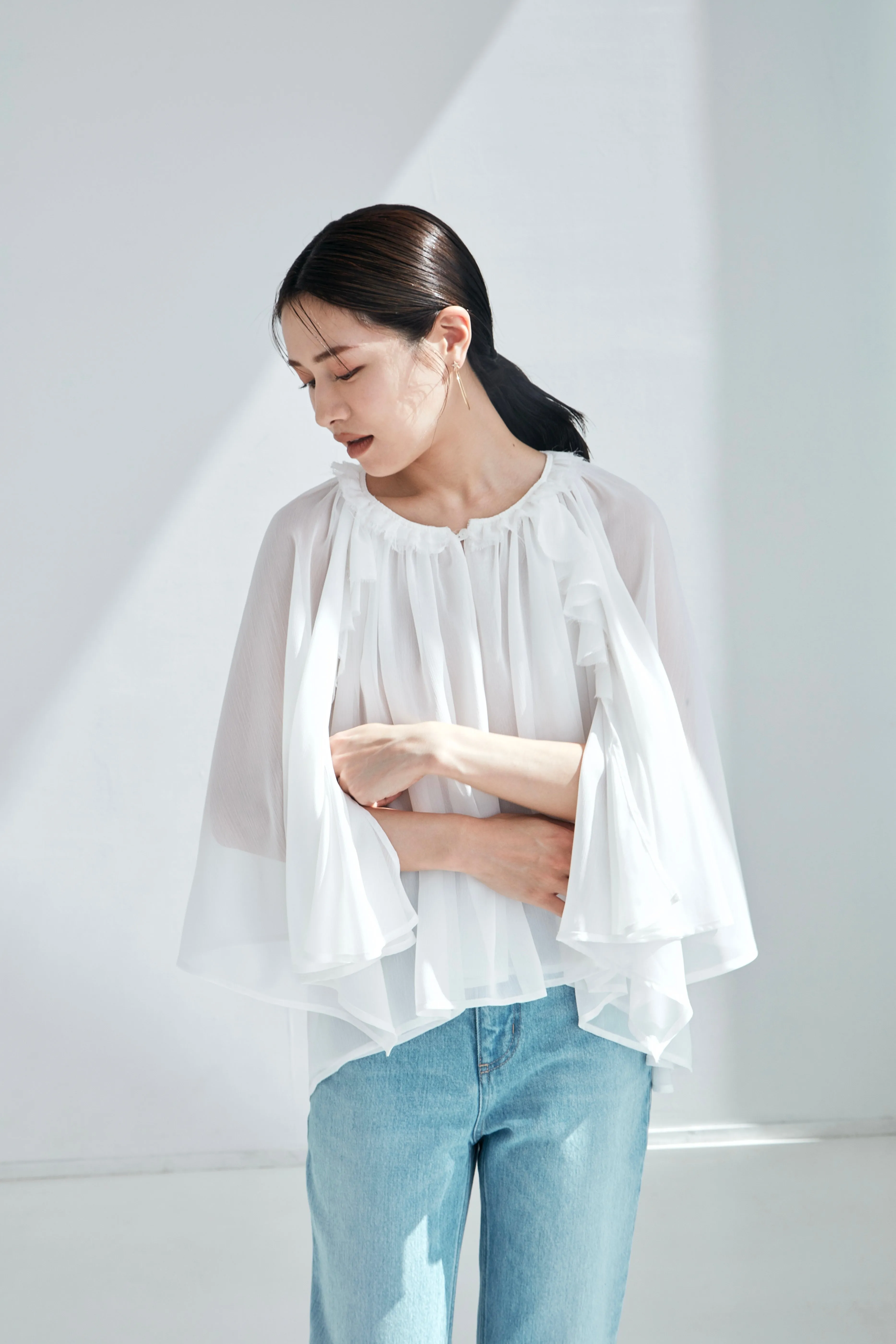 Ruffle chiffon Blouse