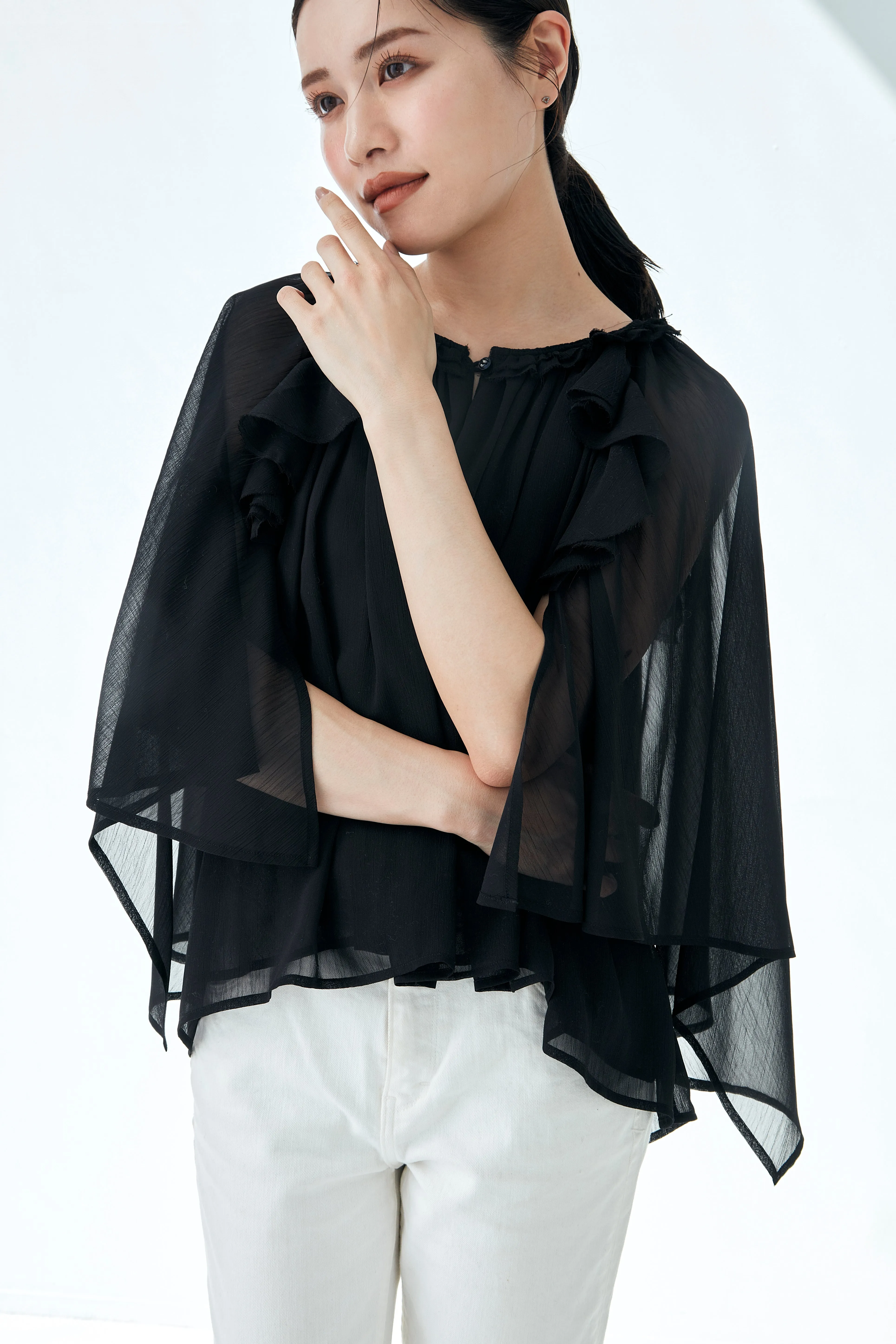 Ruffle chiffon Blouse