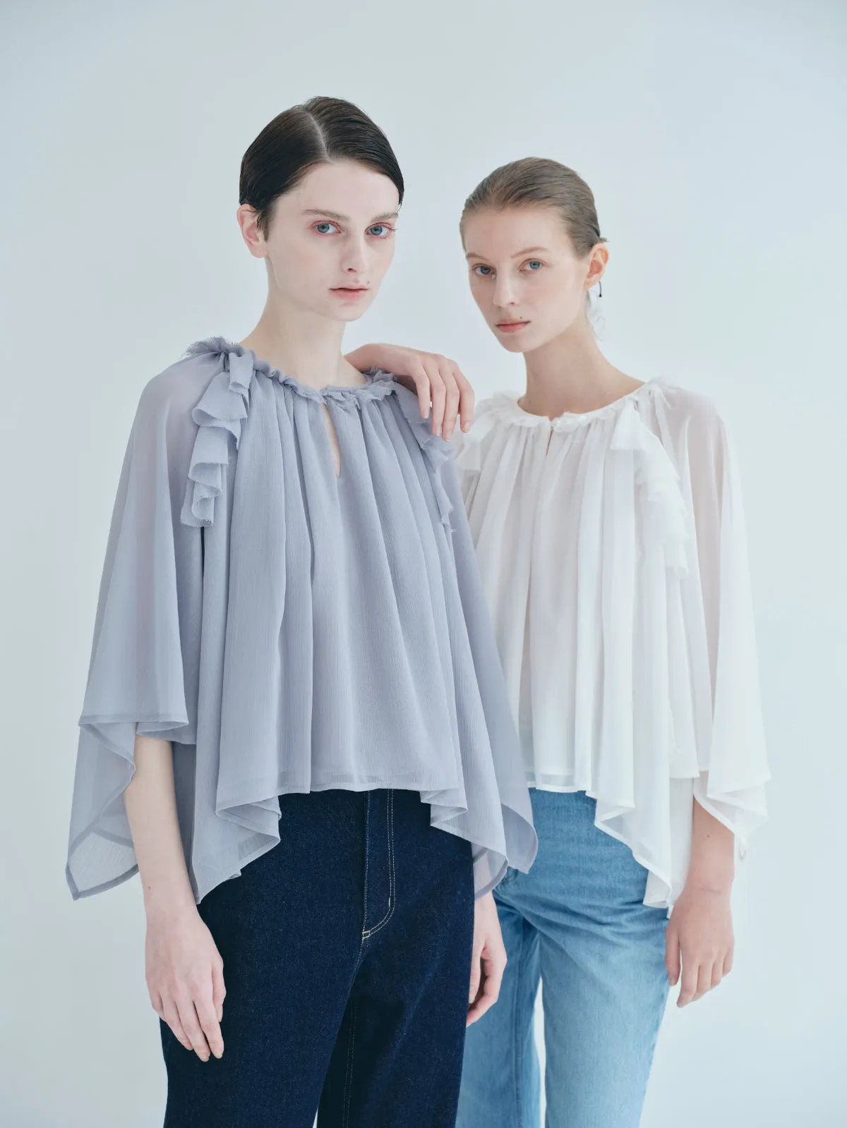 Ruffle chiffon Blouse