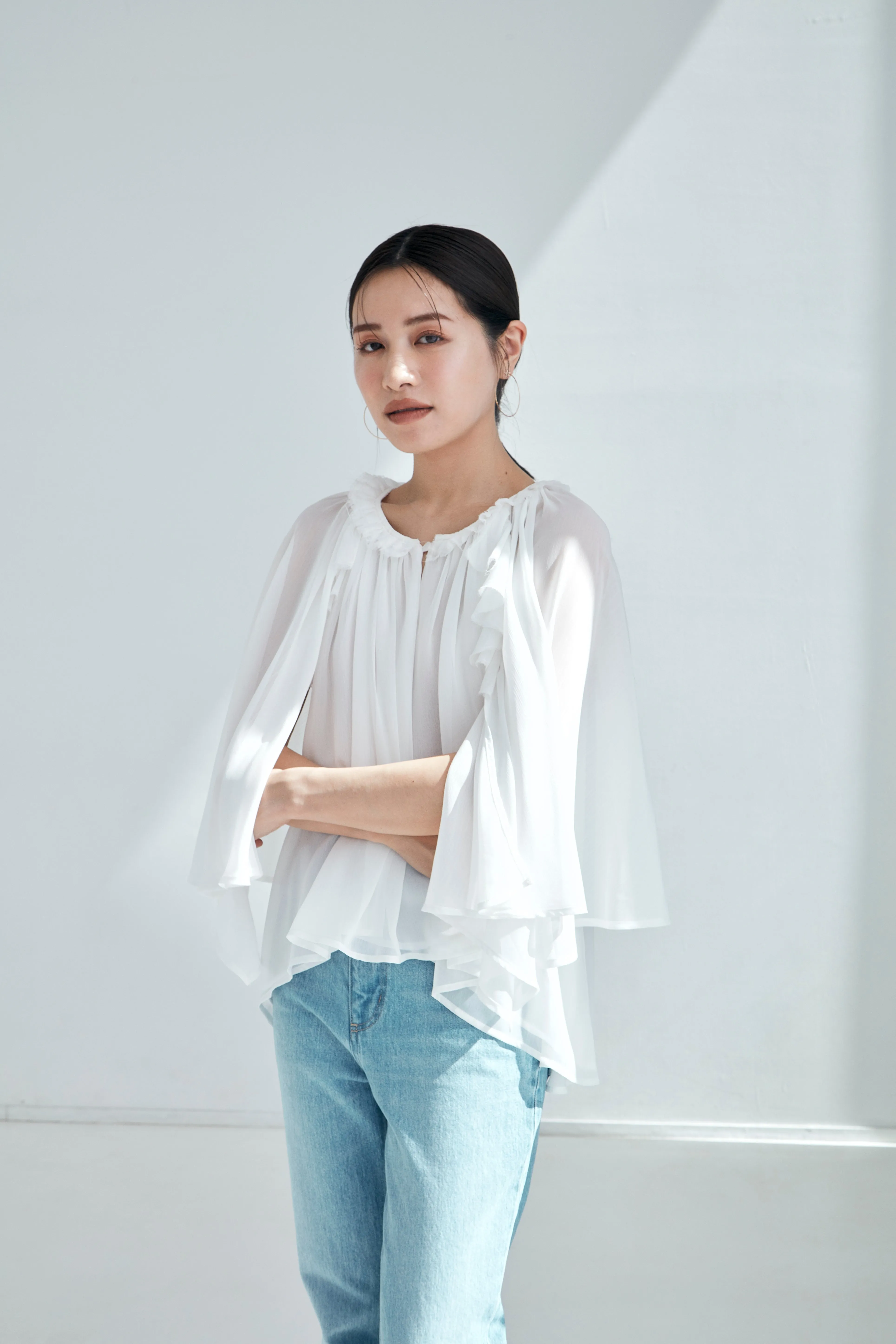 Ruffle chiffon Blouse