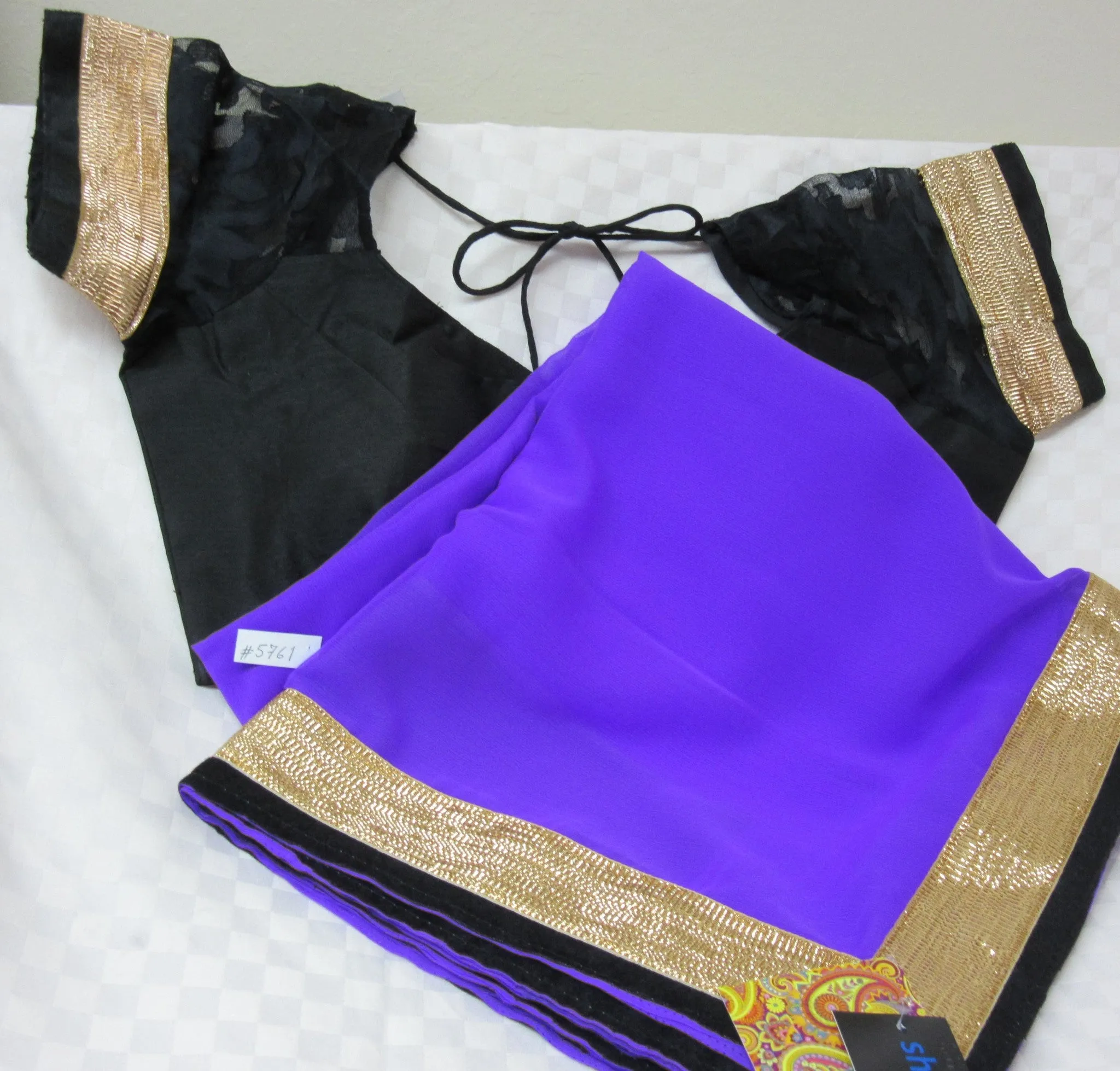 Saree 5763 Chiffon Indian Party Wear Bollywood Sari Blouse Choli Shieno Sarees