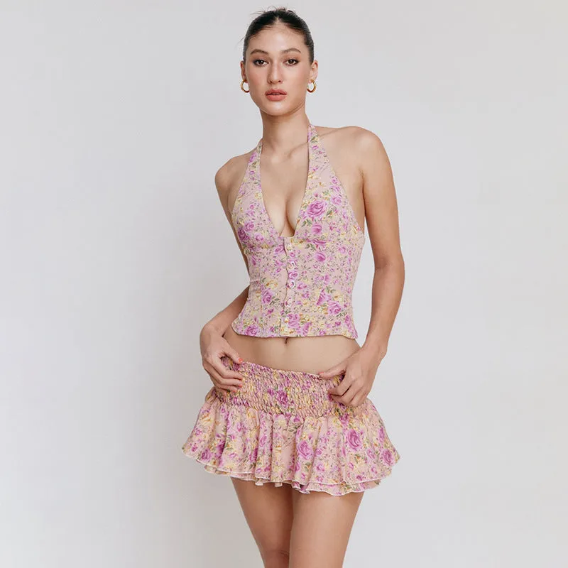 Sloane Floral Skirt Set