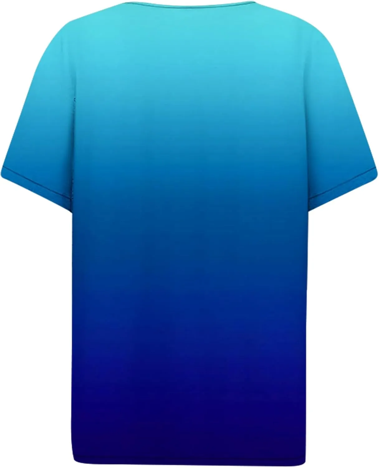 Summer Graphic Tees for Women Short Sleeve Fashion Tops Henley V Neck T Shirts Loose Fit Vacation Tshirt Casual Blouse