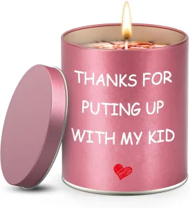 Teacher Appreciation Gifts, Unique Teacher Gifts for Women Men Her Friend,Thank You Supplies Present Ideas for Graduation Thanksgiving Retirement Birthday from Student Lavender Scented Soy Candles 9oz