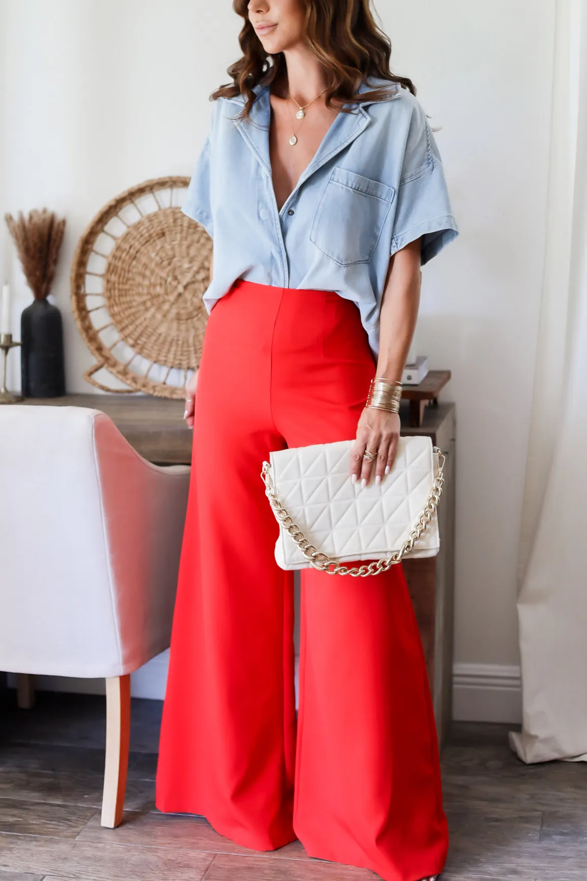 The Alessandra Wide Leg Pants- 3 Colors