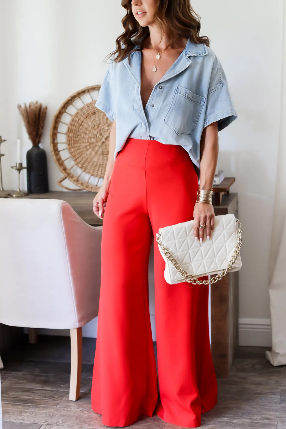 The Alessandra Wide Leg Pants- 3 Colors