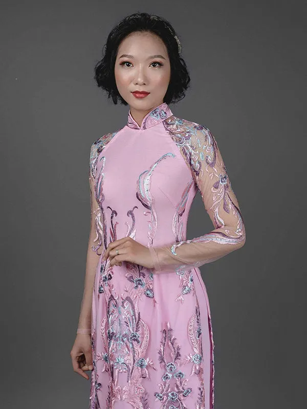 Vietnamese Ao Dai With Pants Custom Made