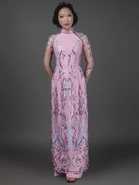 Vietnamese Ao Dai With Pants Custom Made