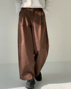 Zhou Wide Leg Gartered Pants