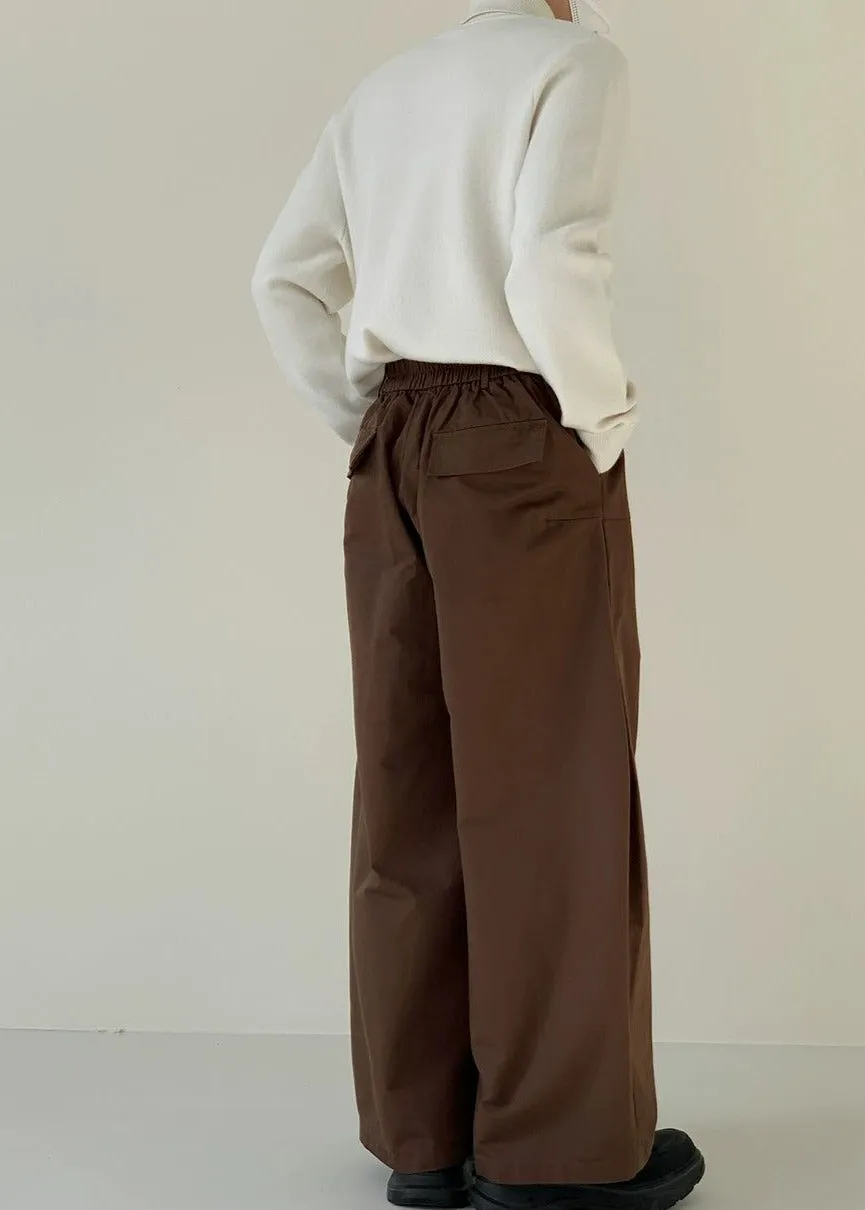 Zhou Wide Leg Gartered Pants